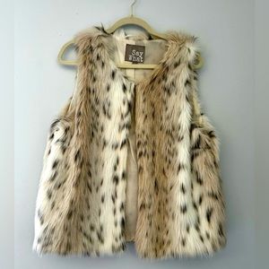 Faux Fur Cream Vest